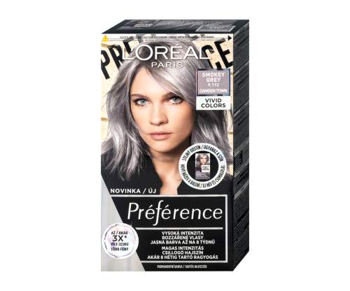 L’Oréal Paris Préférence Vivids barva na vlasy odstín 9.112 smokey grey 1 ks