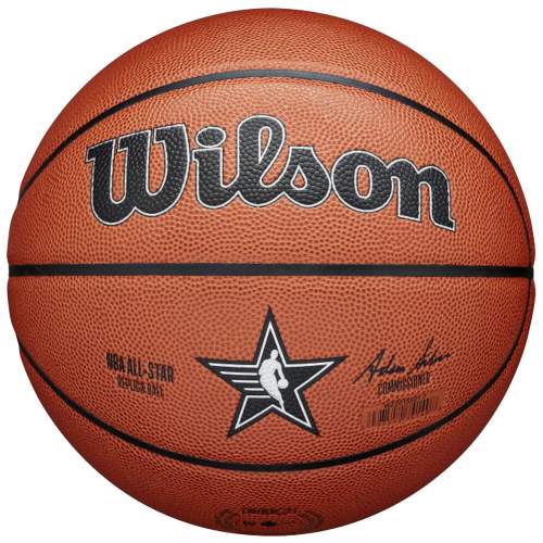 Wilson 2024 NBA All Star Replica Basketball Size 7 - Unisex - Míč Wilson - Oranžové - WZ2015501XB7 - Velikost: 7