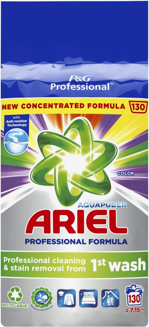 Ariel Professional prací prášek Color 7,15 kg 130 praní