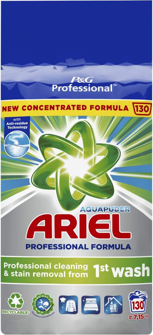 Ariel Professional prací prášek Regular 7,15 kg 130 praní