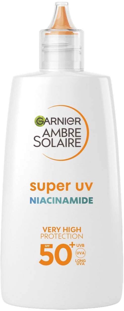 Garnier Ambre Solaire Super UV Niacinamide SPF50+ 40 ml opalovací pleťový fluid proti nedokonalostem unisex