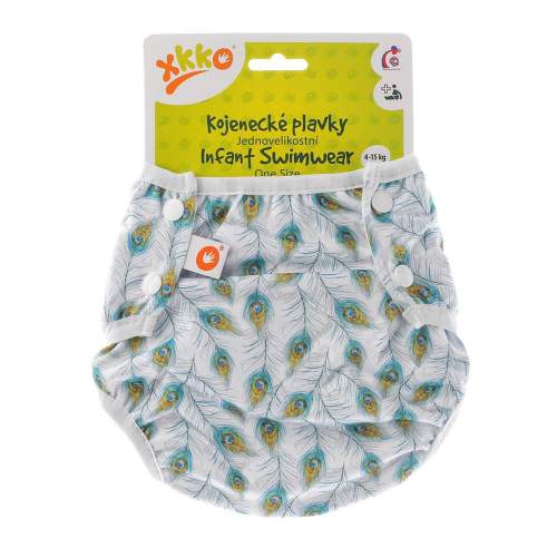 Kikko Jednovelikostní kojenecké plavky XKKO Peacock Feathers