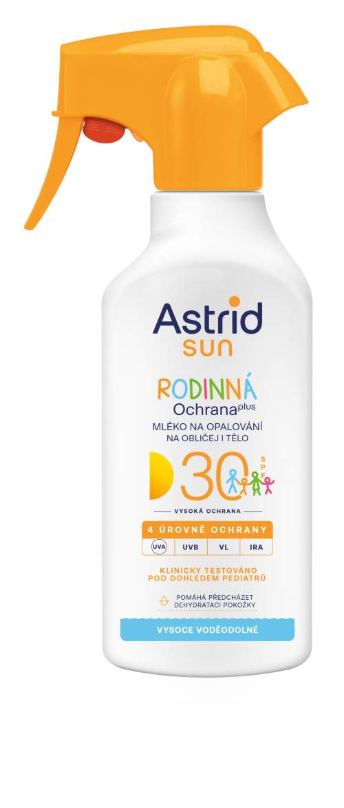 Astrid Sun mléko na opalování rodinné sprej F30 270 ml