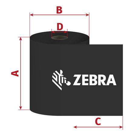 Zebra ZipShip 3200, 110mm x 74m, TTR, vosk/pryskyřice