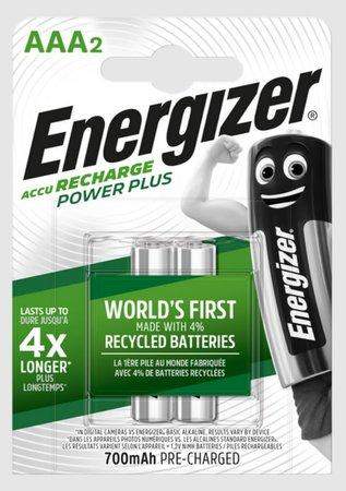Energizer Nabíjecí baterie - AAA / HR03 - 700mAh POWER PLUS DUO, 2 ks EHR013