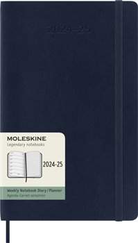 18měsíční diář Moleskine 2024-25 - měkké desky L, týdenní, modrý