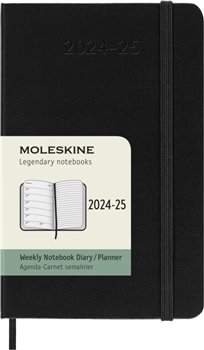 18měsíční diář Moleskine 2024-25 - tvrdé desky S, týdenní, černý