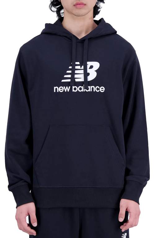 New Balance Mikina s kapucí New Balance Essentials Stacked Logo French Terry