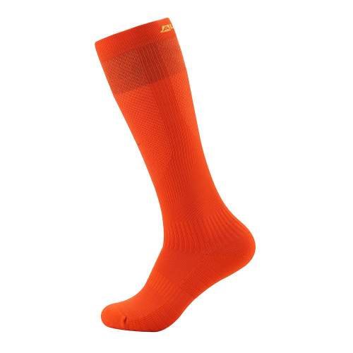 ALPINE PRO Ponožky s antibakteriální úpravou REDOVICO 2 spicy orange S, Oranžová