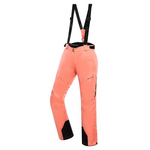 ALPINE PRO Dámské lyžařské kalhoty s membránou ptx OSAGA neon salmon XS, Oranžová