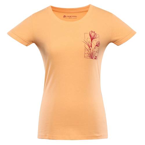ALPINE PRO Dámské triko z organické bavlny TERMESA peach varianta pb XXL, Oranžová
