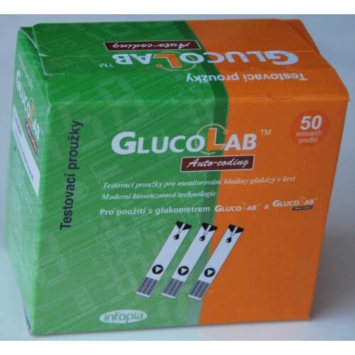 Infopia Test.proužky pro glukometr GlucoLab 50ks