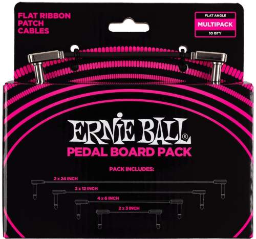 Ernie Ball Flat Ribbon Cables Pedalboard Multi-Pack