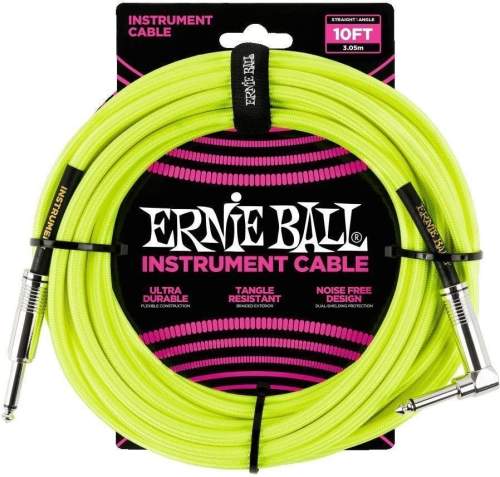 Ernie Ball P06080-EB Žlutá 3 m Rovný - Lomený