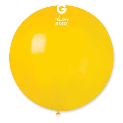 Balón latex 80 cm - žlutý 1 ks SMART