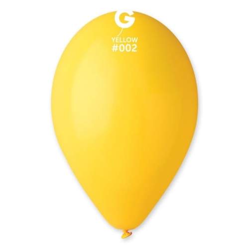 Balónky G90 pastelové 10" - žluté 02/ 100 ks.