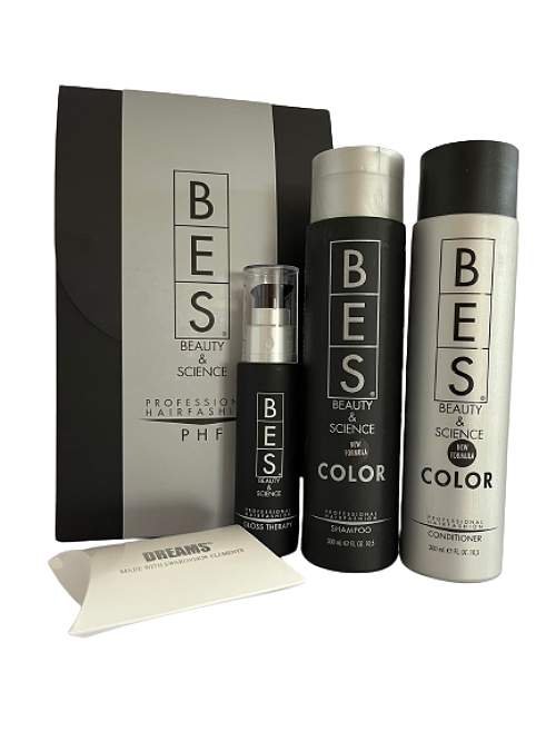 Bes dárková sada Color šampon, balzám a Gloss Therapy