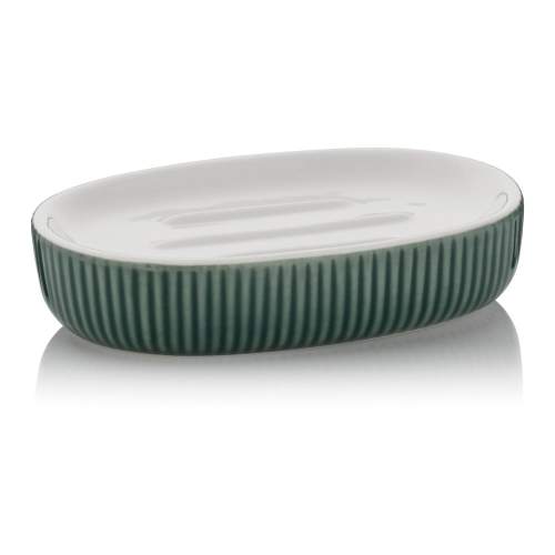 KELA Miska na mýdlo Ava keramika zelená KL-24415