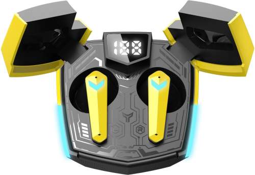 CANYON herní TWS Doublebee GTWS-2, BT sluchátka s mikrofonem, žlutá