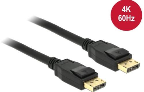 Delock Displayport 1.2 kabel samec > Displayport samec 4K 60 Hz 0,5 m