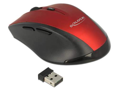 Delock Ergonomic optical 5-button mouse 2.4 GHz wireless , 12493