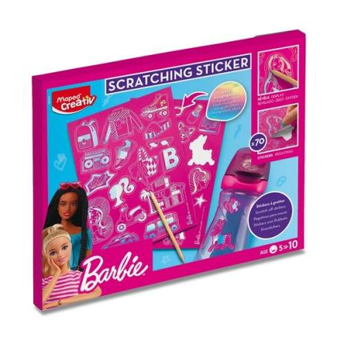 Maped Sada Creativ Barbie Scratching Sticker