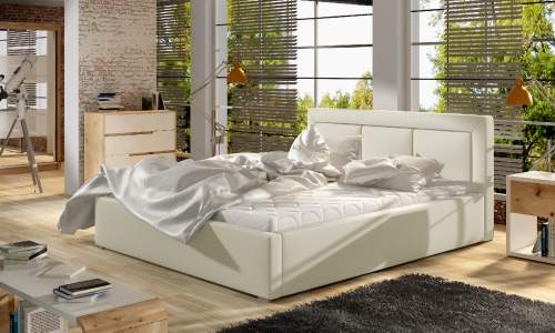 Postel Belluno - dřevěný rám postele Rozměr: 160x200 cm, látka: Soft 33