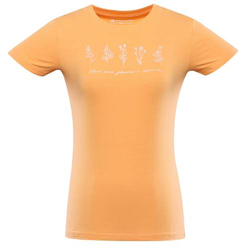 ALPINE PRO Dámské bavlněné triko NORDA Oranžová XL