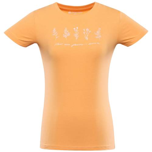 ALPINE PRO Dámské bavlněné triko NORDA Oranžová M