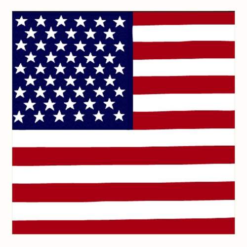 Blingstar Bandana šátek USA vlajka - 55 x 55 cm - 1380