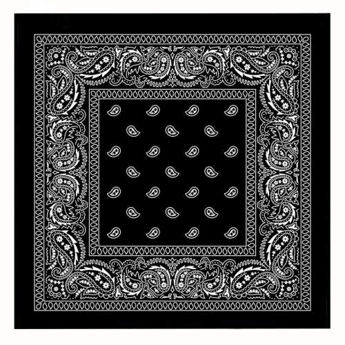 Blingstar Bandana šátek - Black - Černá - 55 x 55 cm - B44