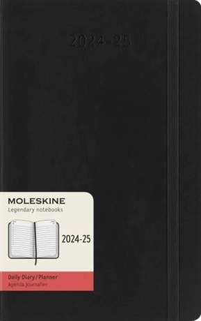 Moleskine diář 18měsíční 2024-2025 měkký černý L