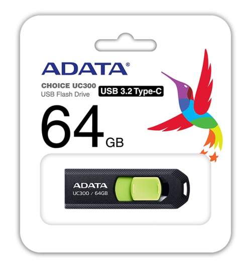 ADATA UC300 64GB USB 3.2 USB-C Černá