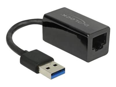 Delock Síťový adaptér USB 3.1 Gen 1 Gigabit Ethernet x 1 černá
