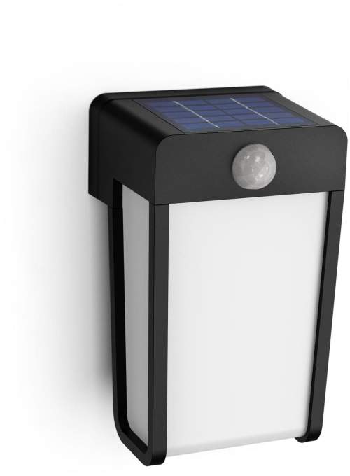 Philips Shroud solární venkovní nástěnné LED svítidlo 2,3W 2700K černá