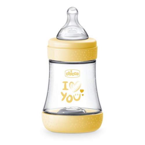 Chicco Lahev kojenecká Perfect5 silikon 150 ml žlutá