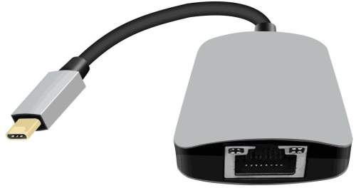 PremiumCord USB-C na HDMI + RJ45 + PD adaptér hliníkové pouzdro