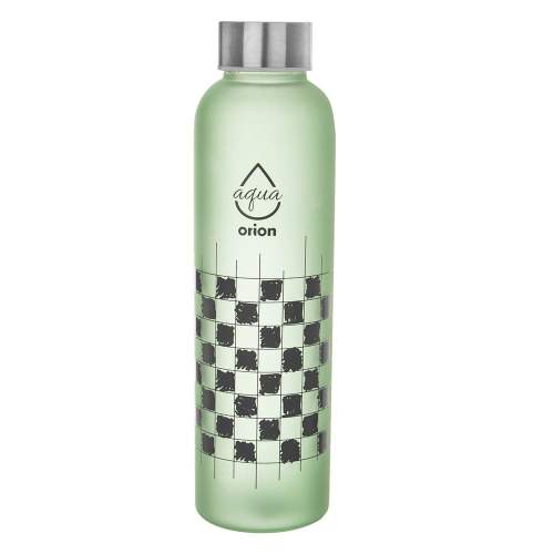 ORION Skleněná láhev Šachovnice 0,6 l zelená