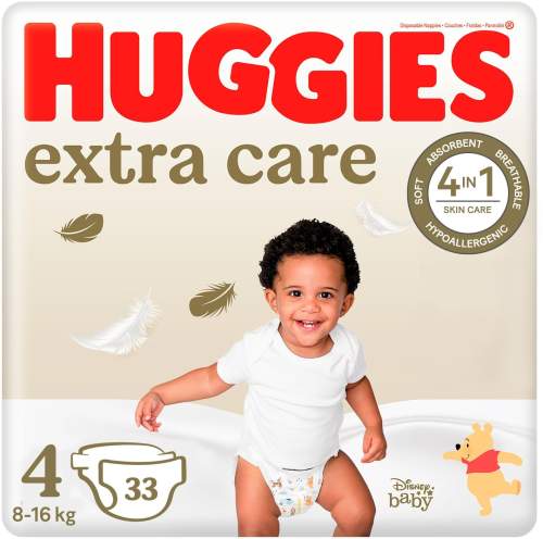 HUGGIES® Pleny jednorázové Extra Care 4 8-14 kg 33 ks