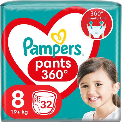 PAMPERS Pleny kalhotkové Active Baby Pants 8 32 ks 19+ kg