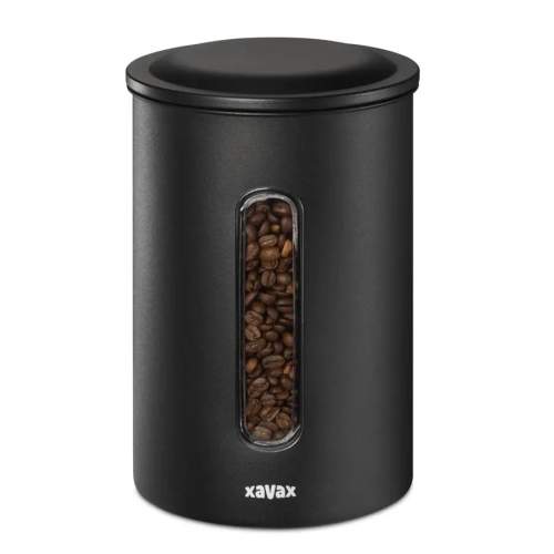 XAVAX Dóza Barista na 1,3 kg zrnkové kávy nebo 1,5 kg mleté kávy matná černá