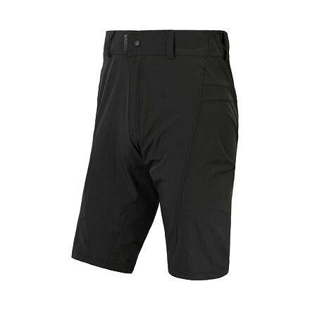 SENSOR HELIUM pánské kalhoty s cyklovložkou krátké volné true black S