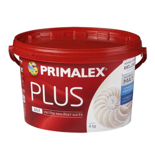 PRIMALEX PLUS bílý malířská barva do interiéru 4 kg  Bílá