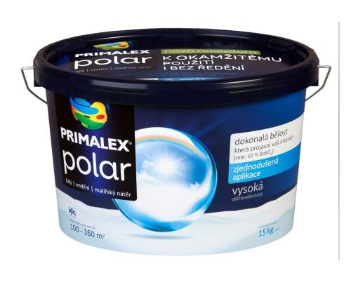 PRIMALEX polar bílý vnitřní malířský nátěr 4 kg Bílá