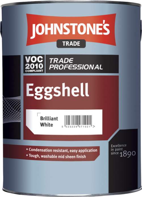 JOHNSTONE'S Eggshell barva na dřevo a kov 5 l Bílá