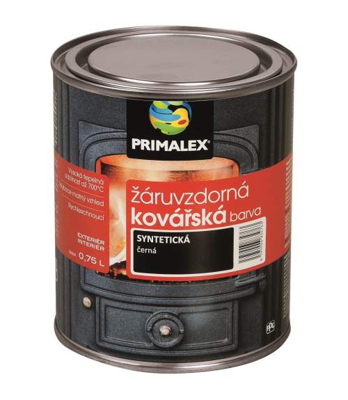 PRIMALEX žáruvzdorná kovářská barva na kov 0.75 l Černá