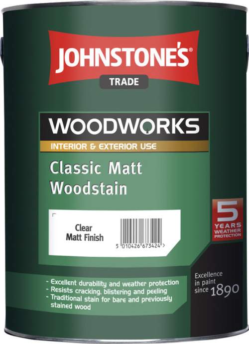 JOHNSTONE'S Classic Matt Woodstain tenkovrstvá lazura na dřevo 0.75 l Antická borovice