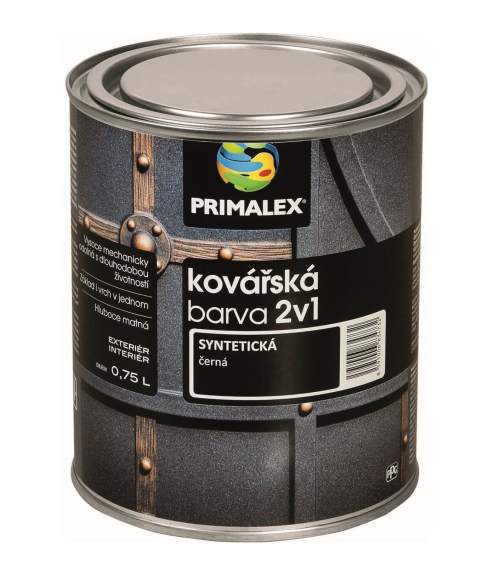 PRIMALEX kovářská barva na kov 2v1 2.5 l Černá