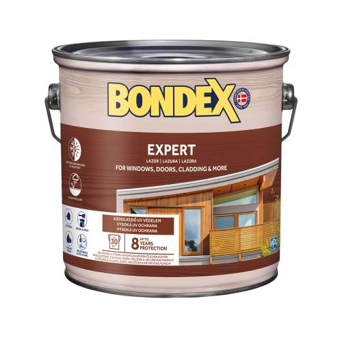 BONDEX EXPERT silnovrstvá syntetická lazura na dřevo 2.5 l Vlašský ořech