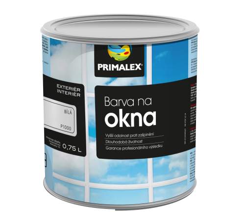 PRIMALEX barva na okna bíla 0,75 l 0100 Bílá